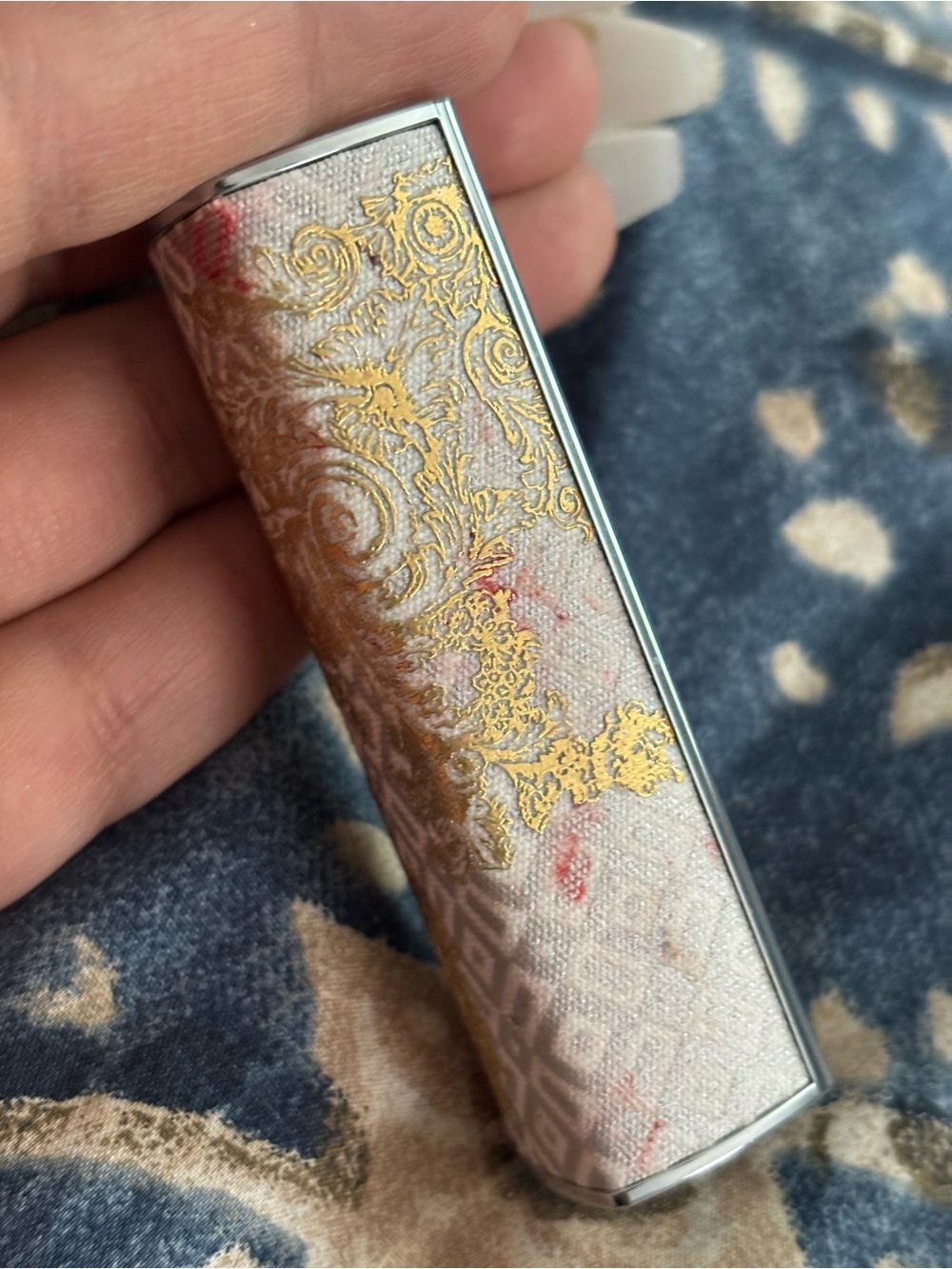 Dior Gold Embossed Lipstick Case - Christian Dior - Picture 4 of 8